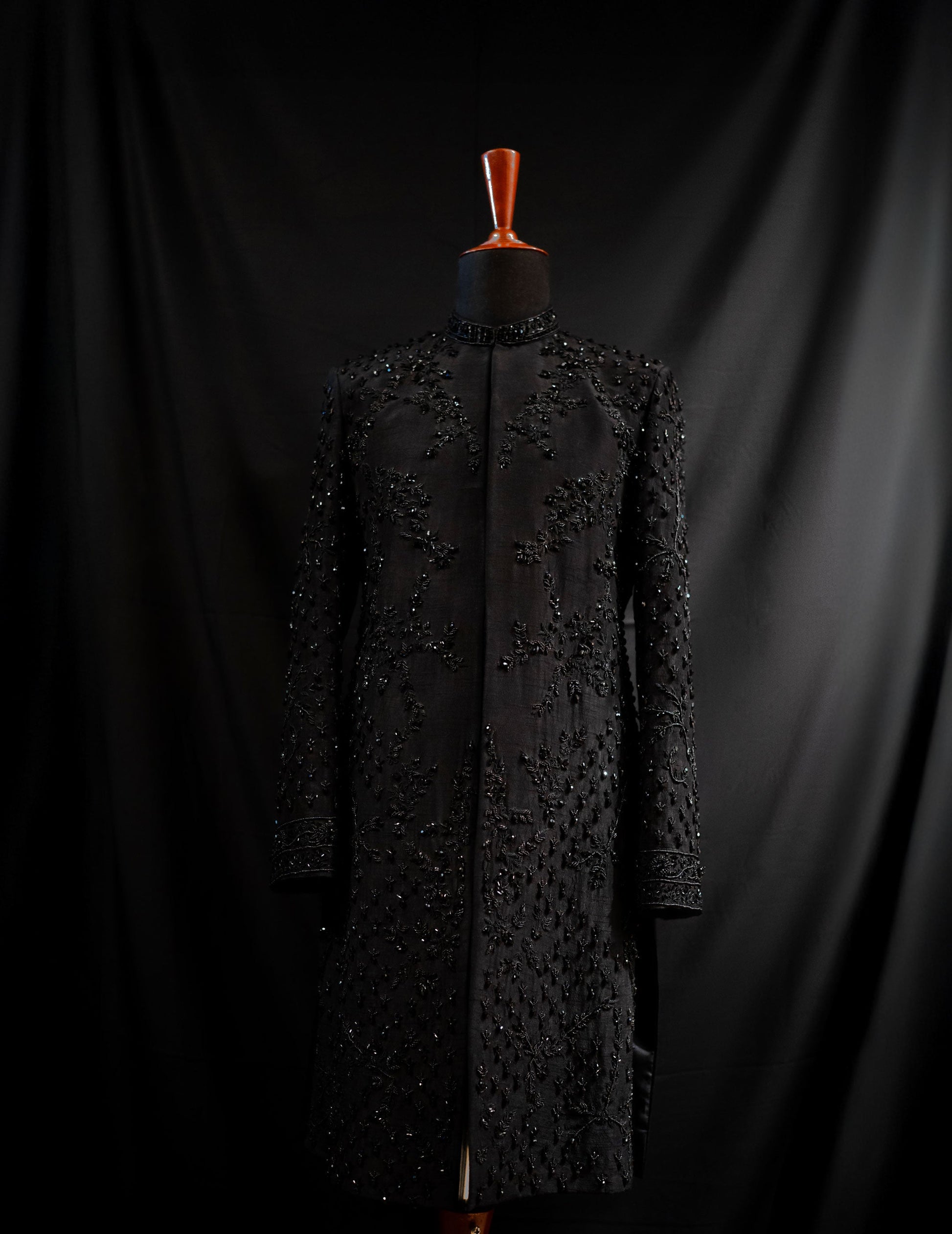 black sherwani for men
