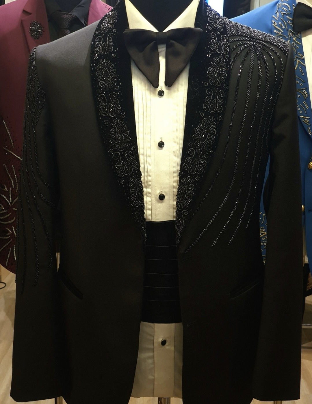 Hand embellished Tuxedo