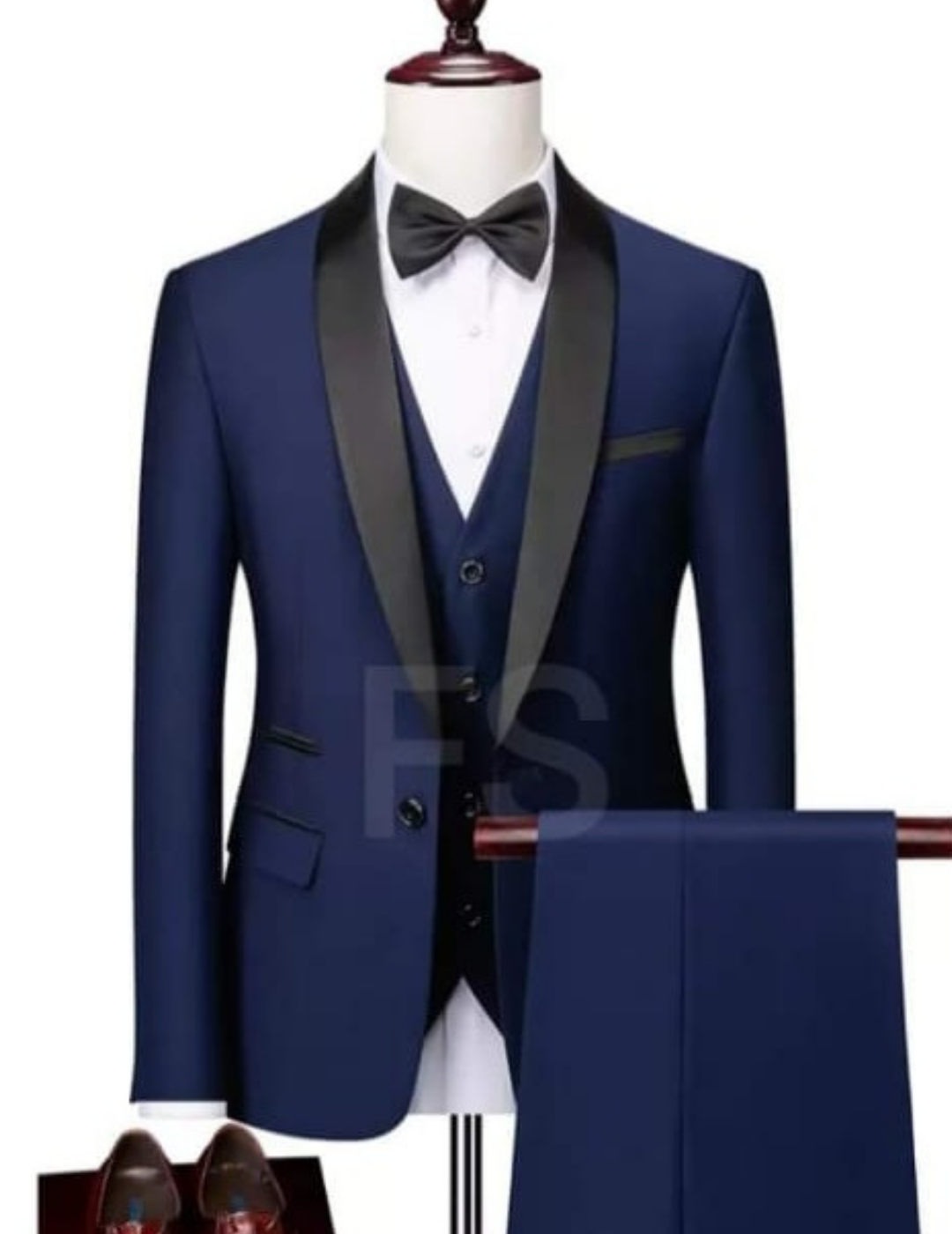 Plain blue Tuxedo