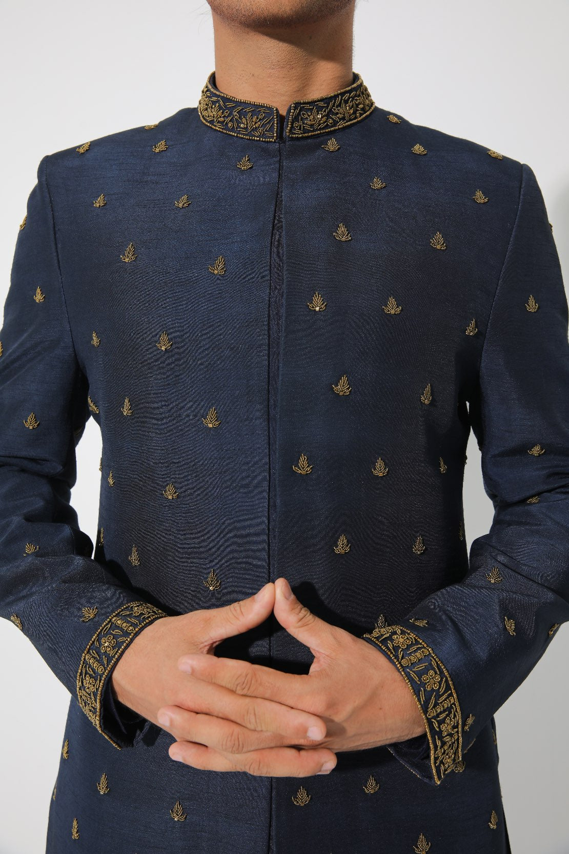 Noble Blue Heritage Sherwani