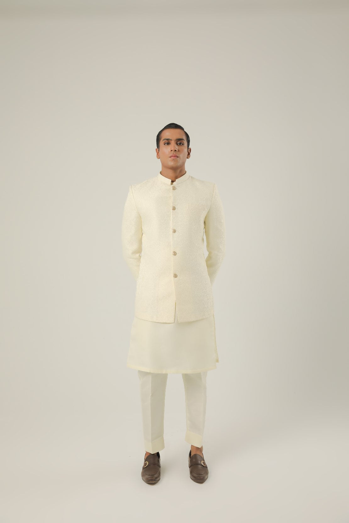 Ivory white Prince Coat