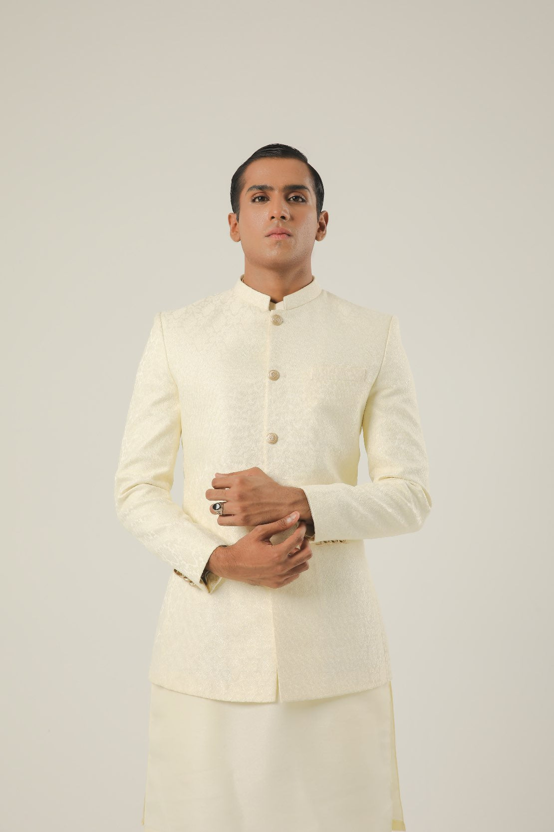 Ivory white Prince Coat