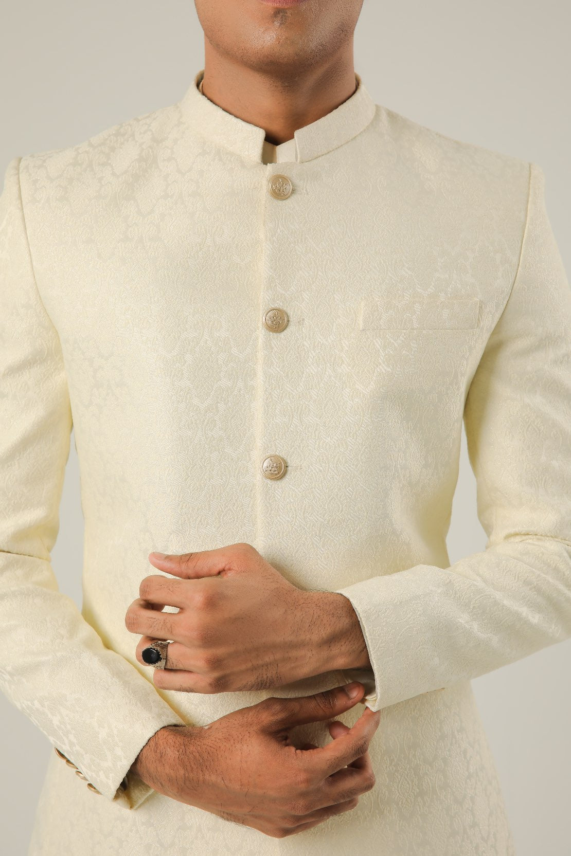 Ivory white Prince Coat